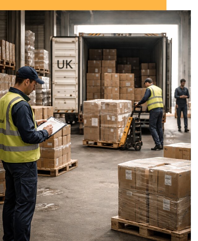 Доставка грузов из Великобритании с таможенным оформлением от 12894