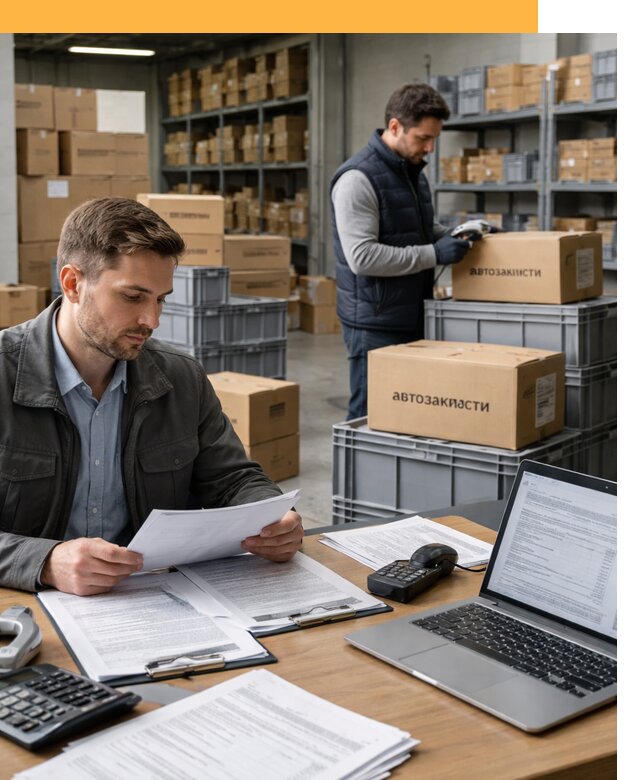 Таможенное оформление автозапчастей по выгодным тарифам от 8768